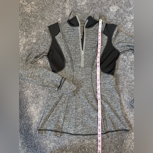 lululemon athletica Run Your Heart Out 3/4 Zip Long Sleeve Top Women Size 6 - Picture 5 of 8